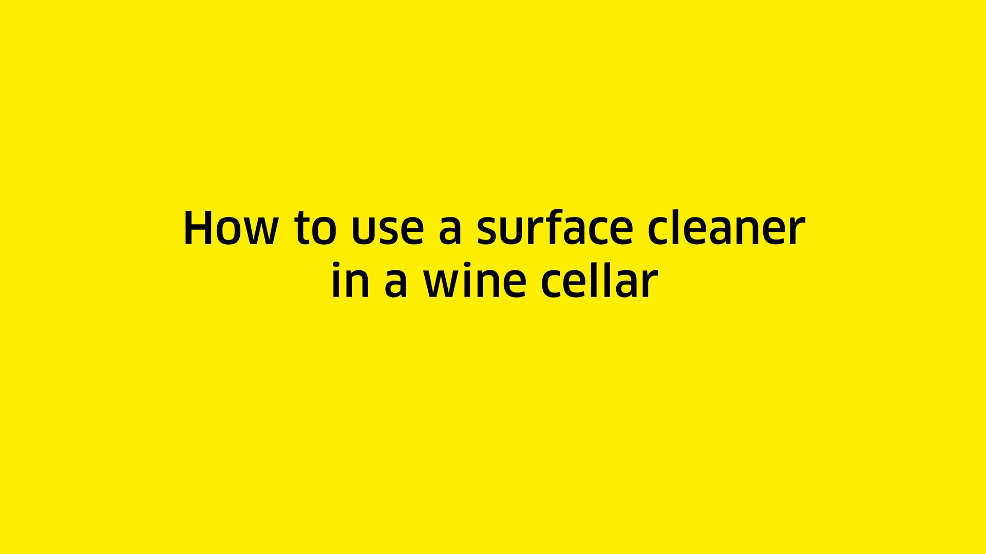 How-to: Cleaning in a winery