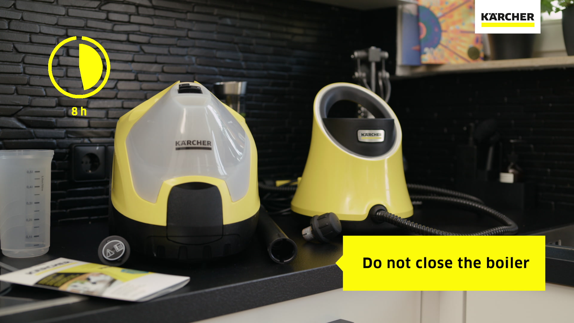 How to descale the K?rcher steam cleaner?