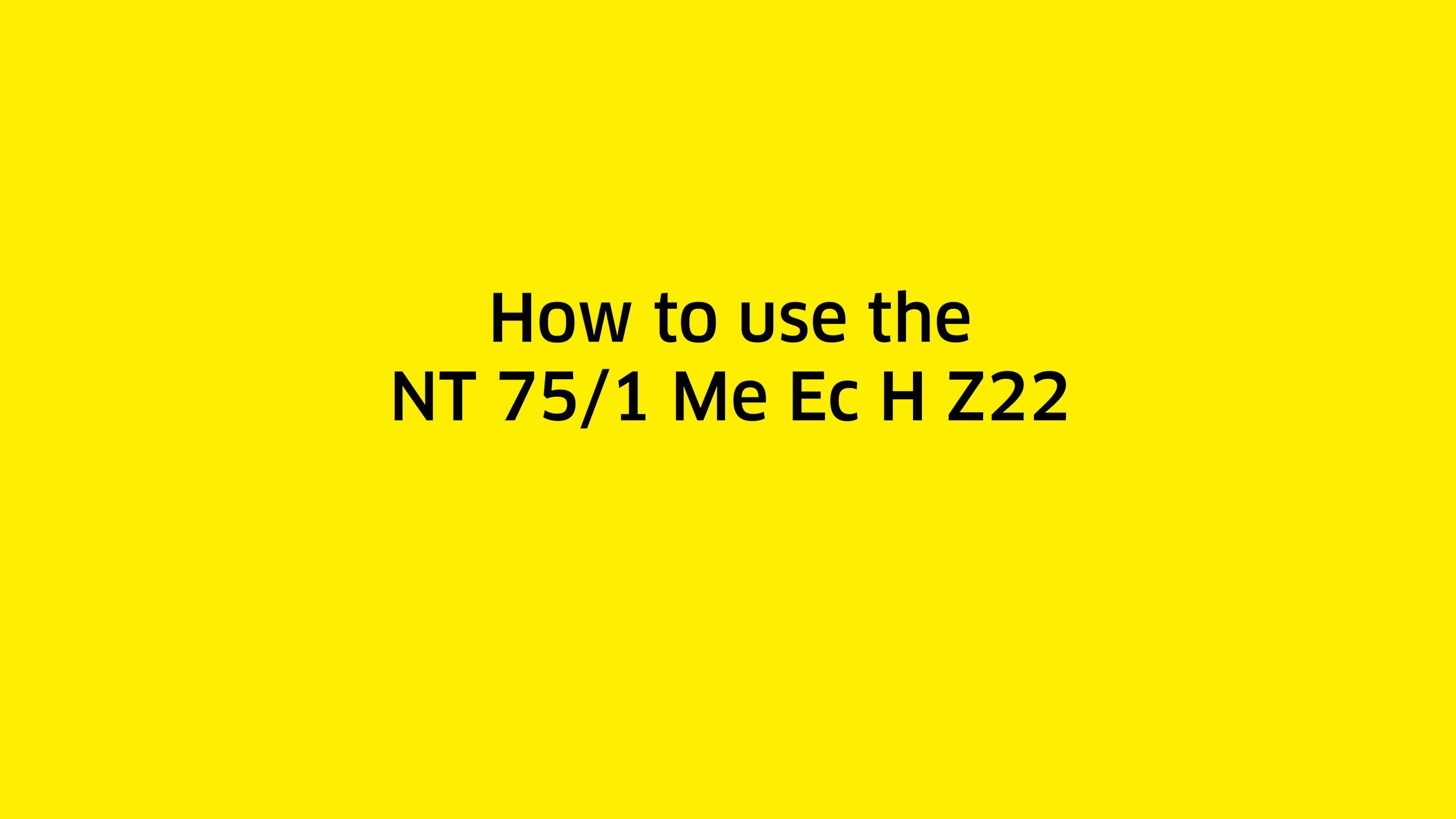 How to use the wet and dry vacuum cleaner NT 75/1 Me Ec H Z22